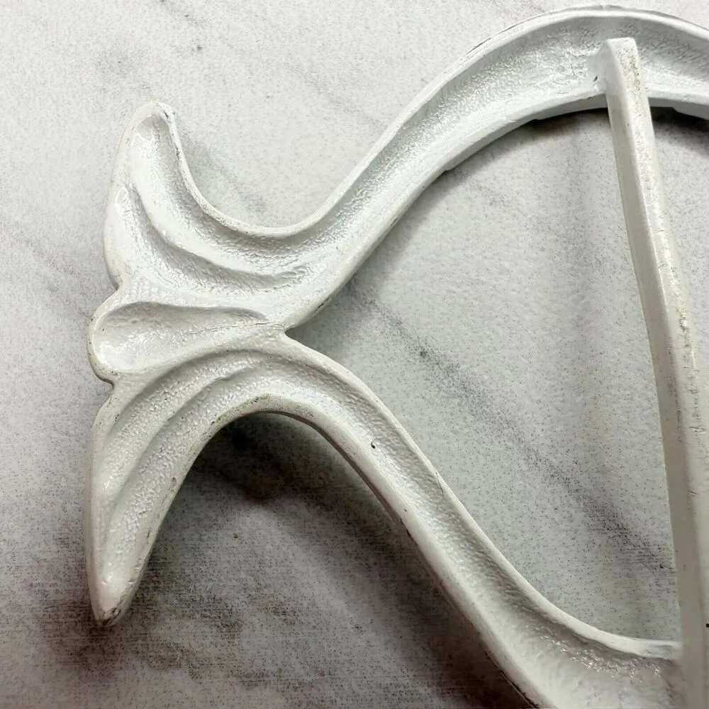 Vintage Metal White Fish Scarf Slide Shirt Tie Bar Belt Buckle - Image 7