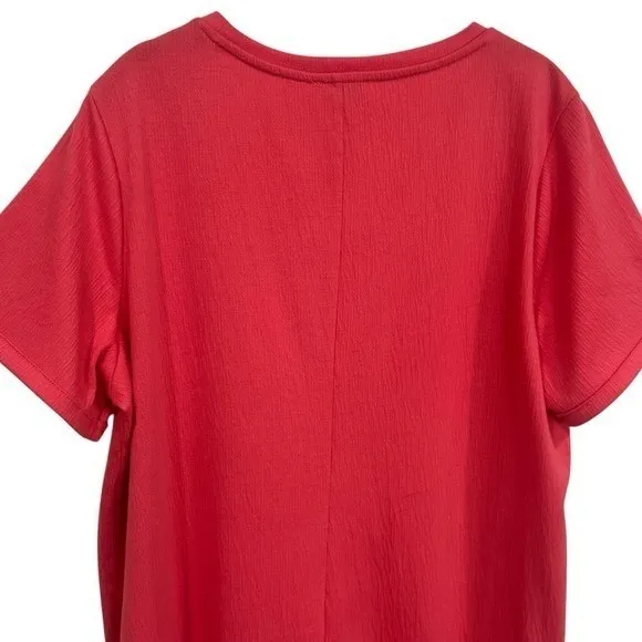 Jessica Simpson Pink Textured Midi Summer Spring Dress Women's Size XL - Image 6