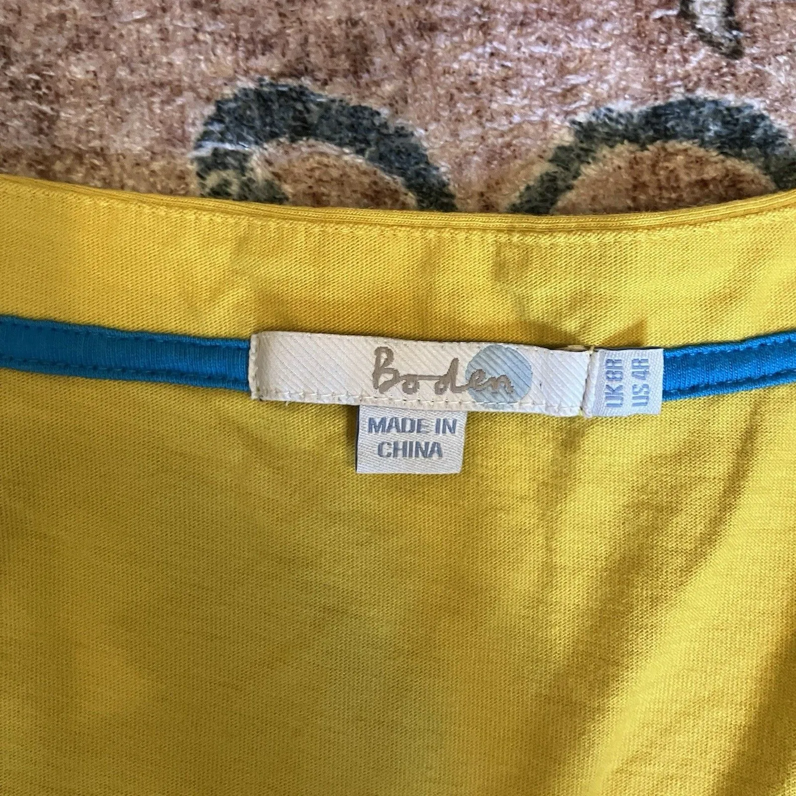 Boden Midi Dress US 4 R Women's Yellow V - Image 8