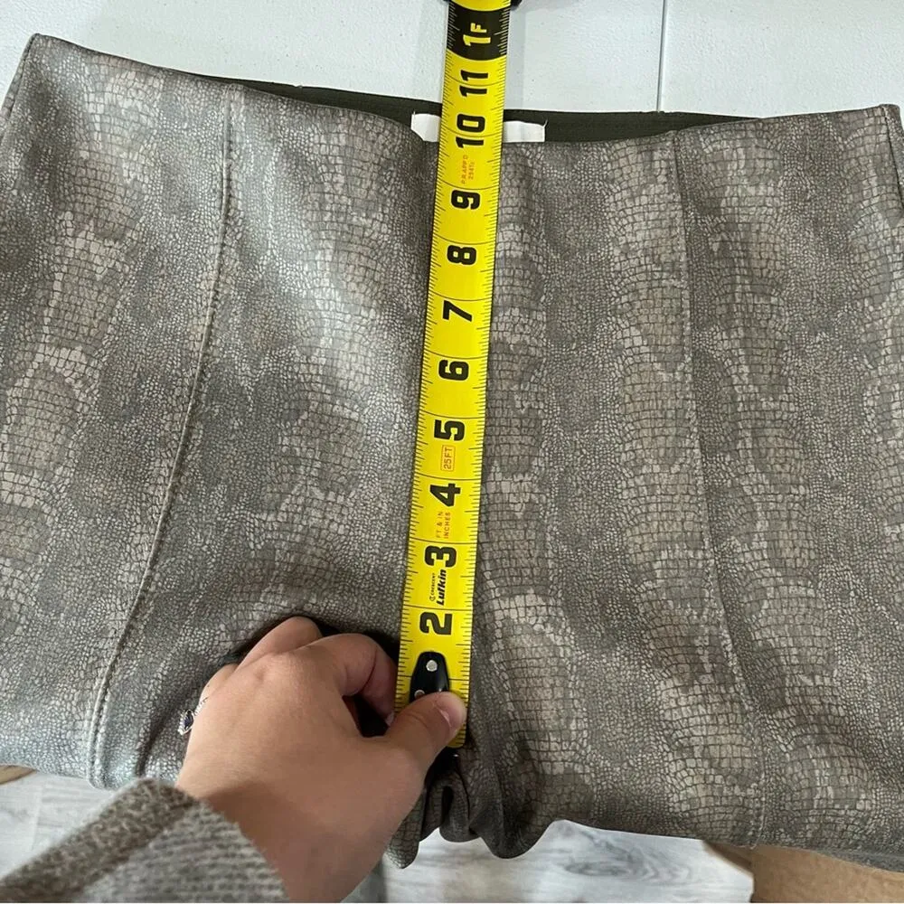 By Anthropologie The Essential Skinny Ankle Crocodile Pant Women’s Sz 29 - Image 9