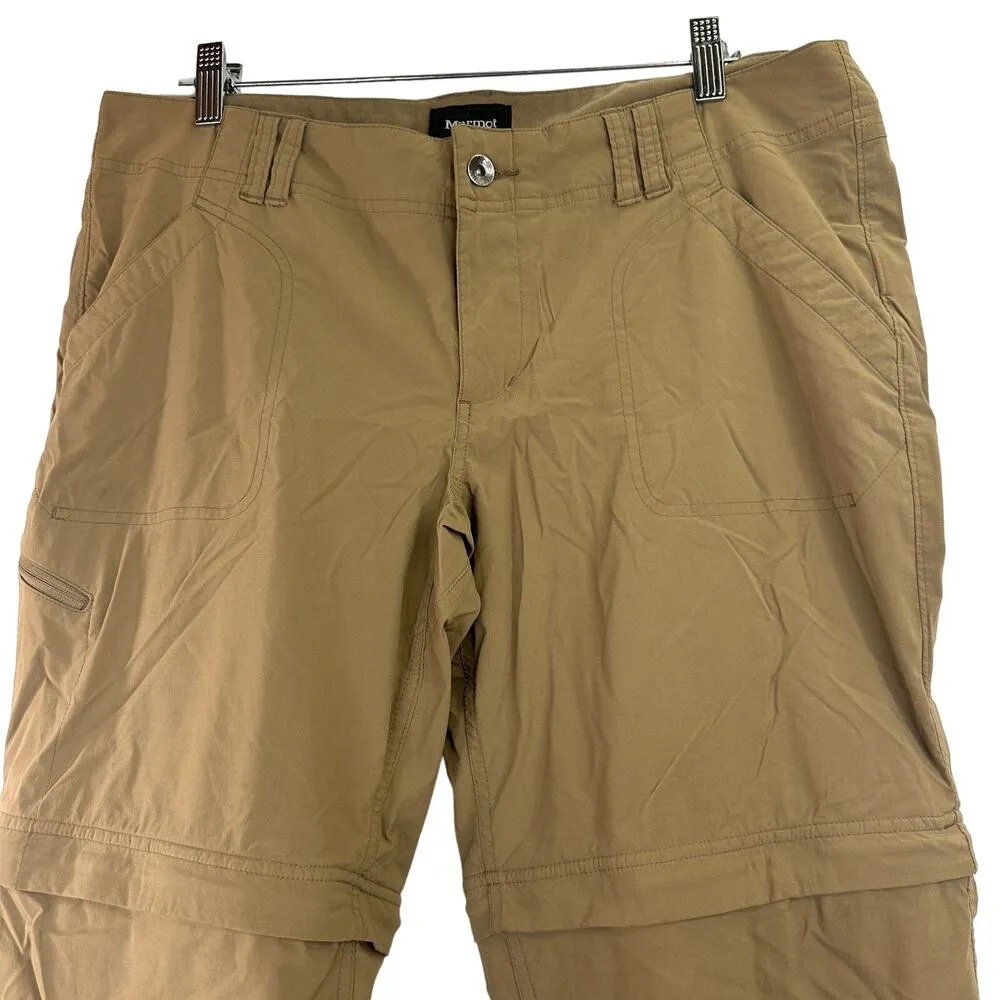 Marmot Women's Convertible Nylon Hiking Pants / Shorts Size 12 - Image 9