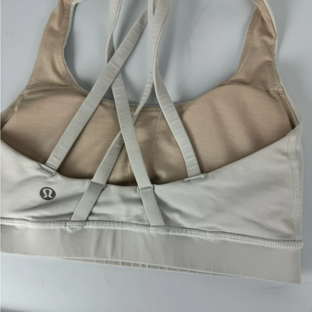 Lululemon Energy Sports Bra Sz 2 Luxtreme White Strappy Back - Image 11