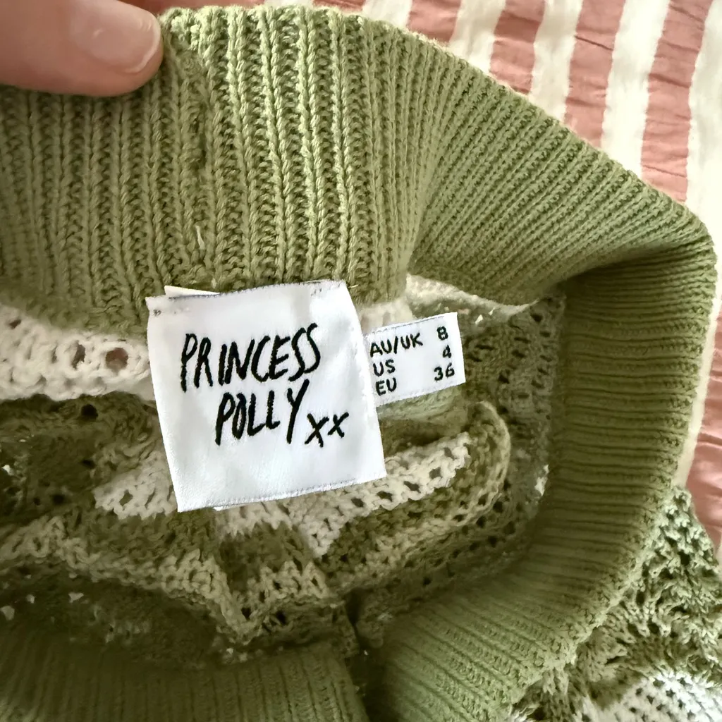 Princess Polly green and white knit set - Image 4
