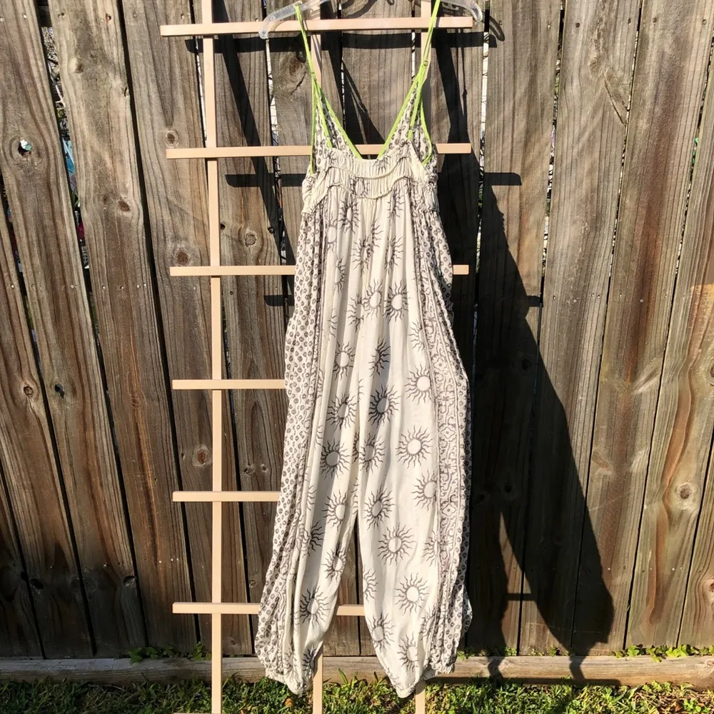 UO Out From Under Hollis Lounge Jumpsuit Harem Leg S - Image 13