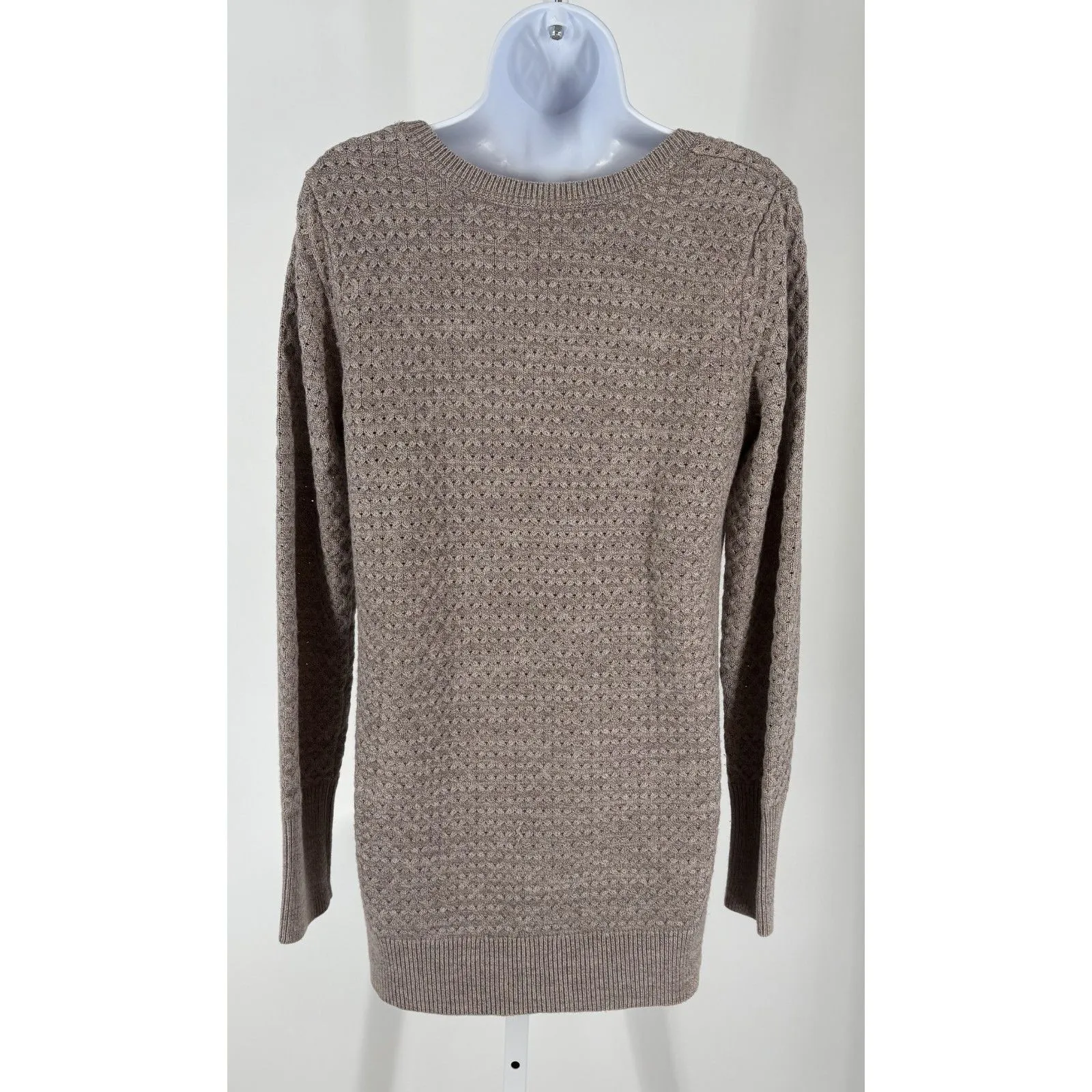 Athleta Women’s Taupe Knit Sweater Long Sleeve Pullover - Image 2
