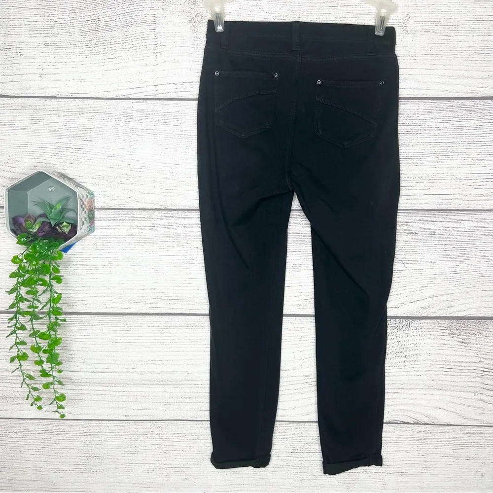 Time and True Black Stretch Cuffed Jeggings Size Small - Image 4