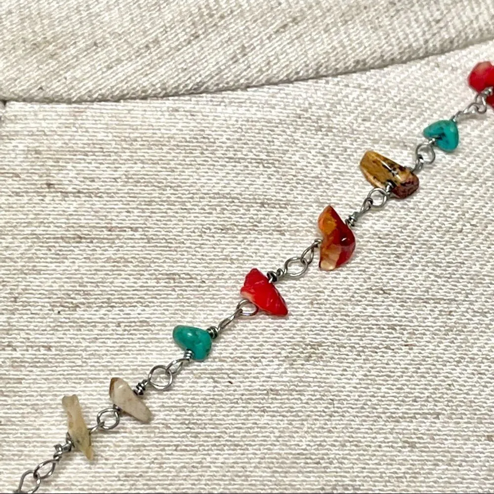 Iia Sophia turquoise beaded pendant necklace - Image 5