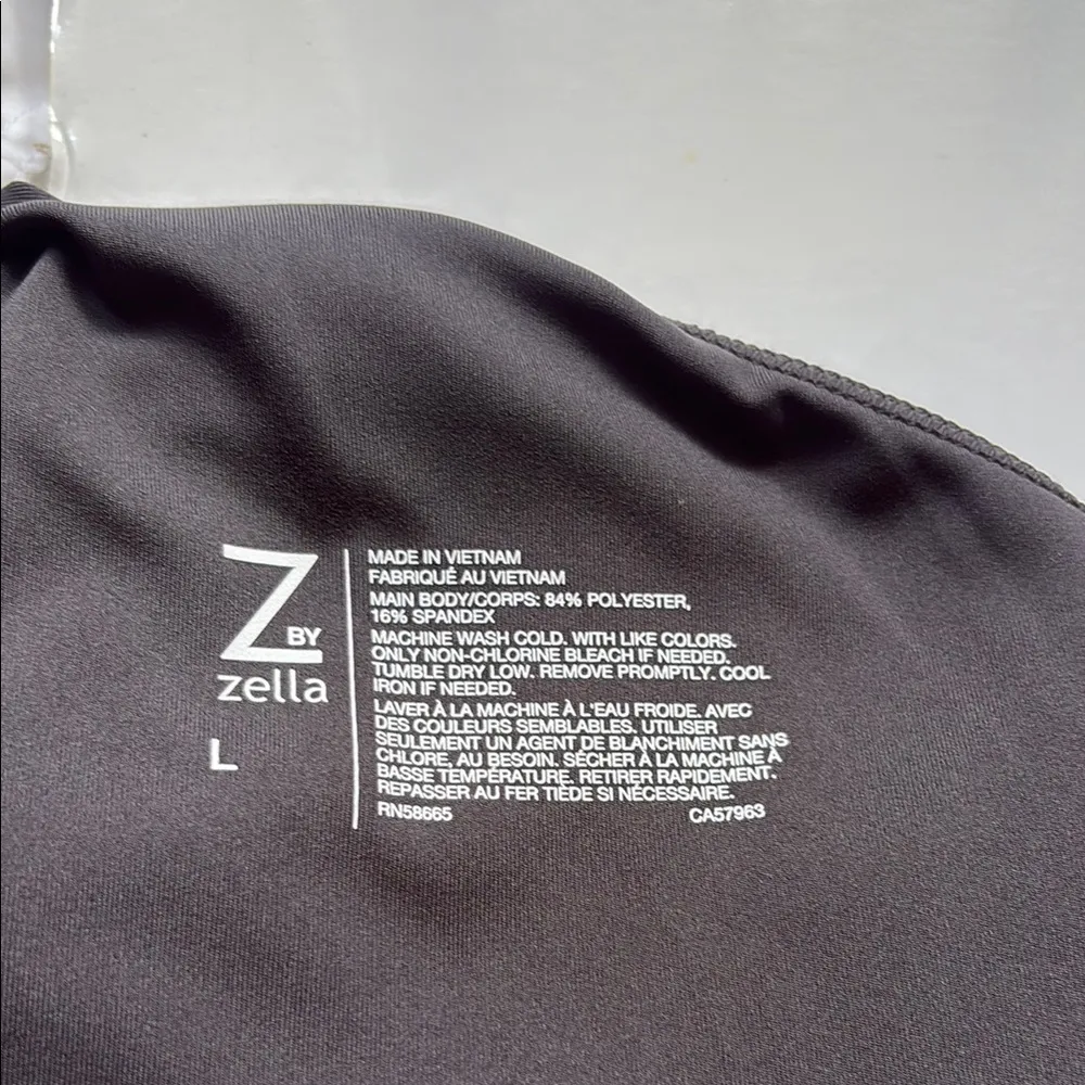 Zella Black Asymmetrical Crop Top - Image 7