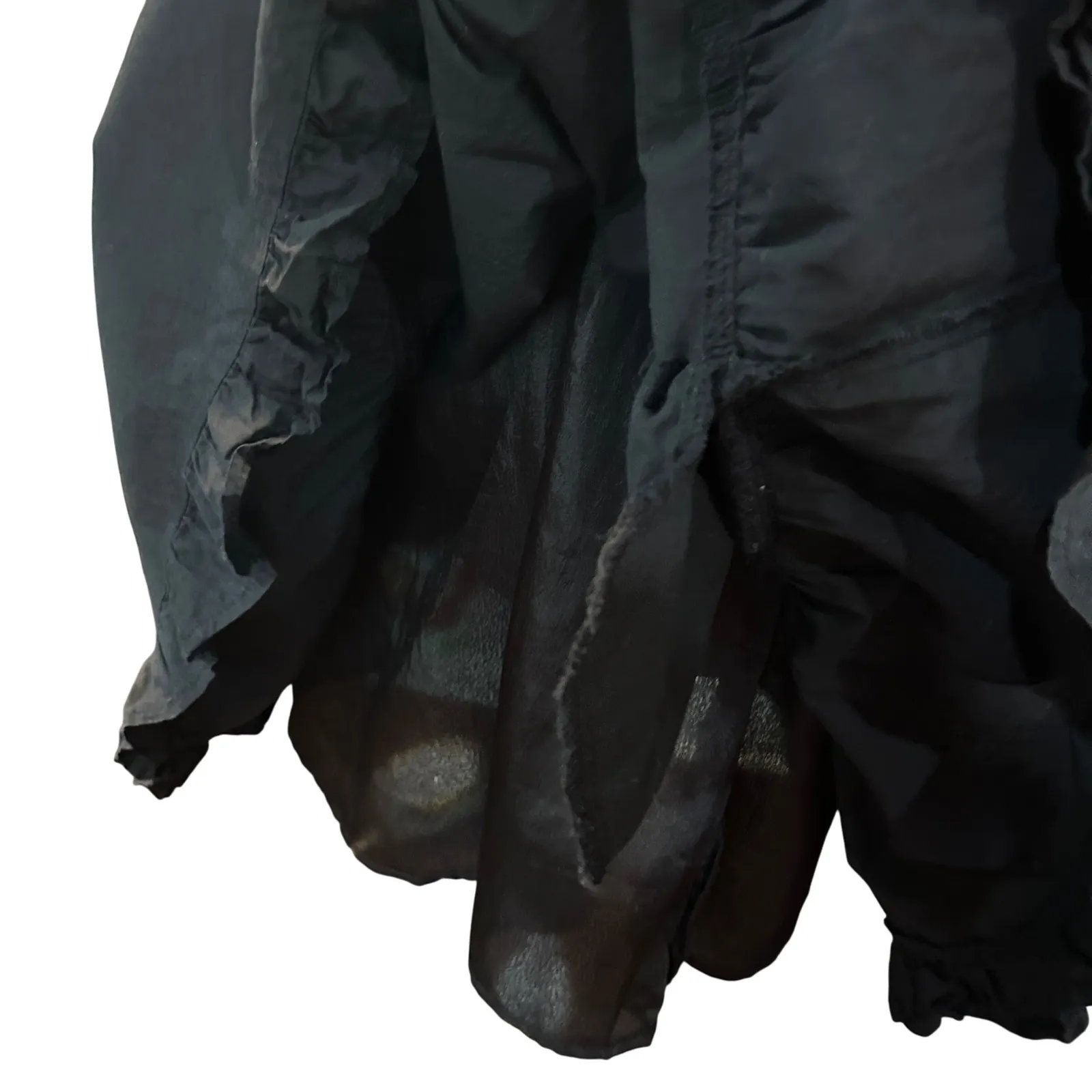 Tiered‎ Ruffle Sleeve Babydoll Dress, Mini Dress with Back Keyhole Black - Image 8