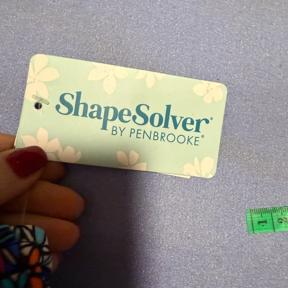 Floral Blue Women's Tankini Size 20W - Image 4