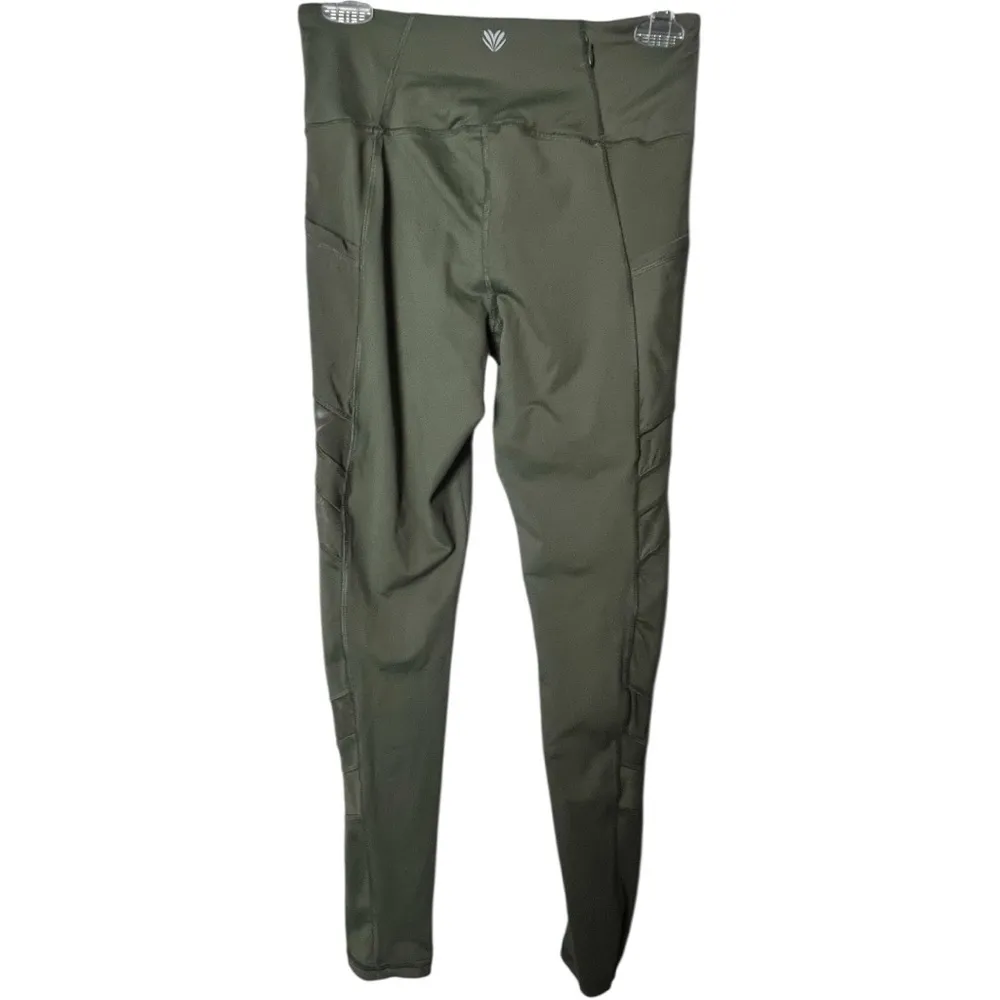 Forever 21 Olive Green Women's Athletic Sporty Workout Leggings Sz S - Image 2