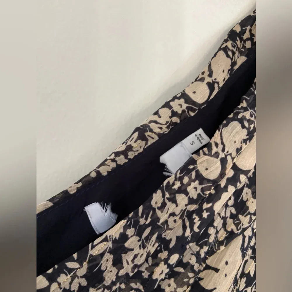 NWOT  The Label Santorini Midi Dress in Black & Taupe Multi, size S - Image 5