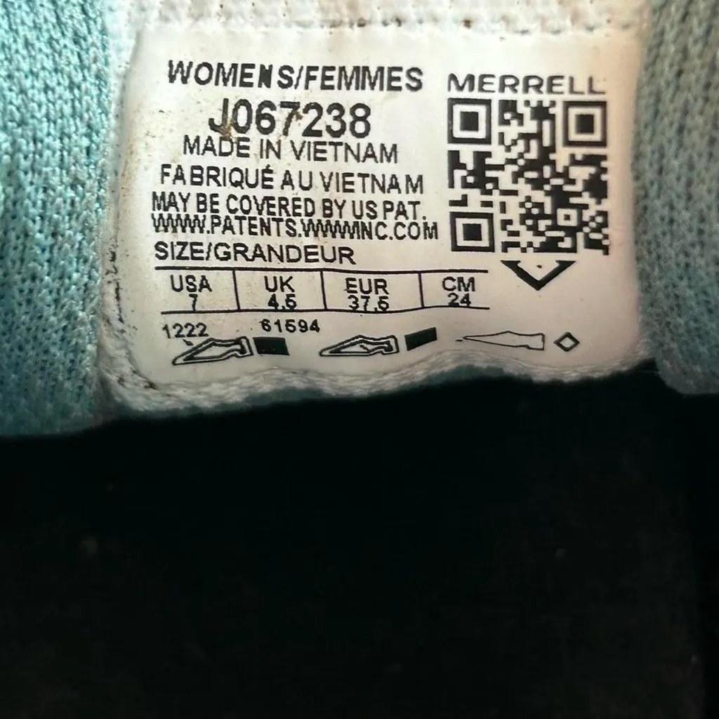 Merrell Fly Strike Trail Runners Gray/Teal Women’s 7 Hiking Shoes - Image 8