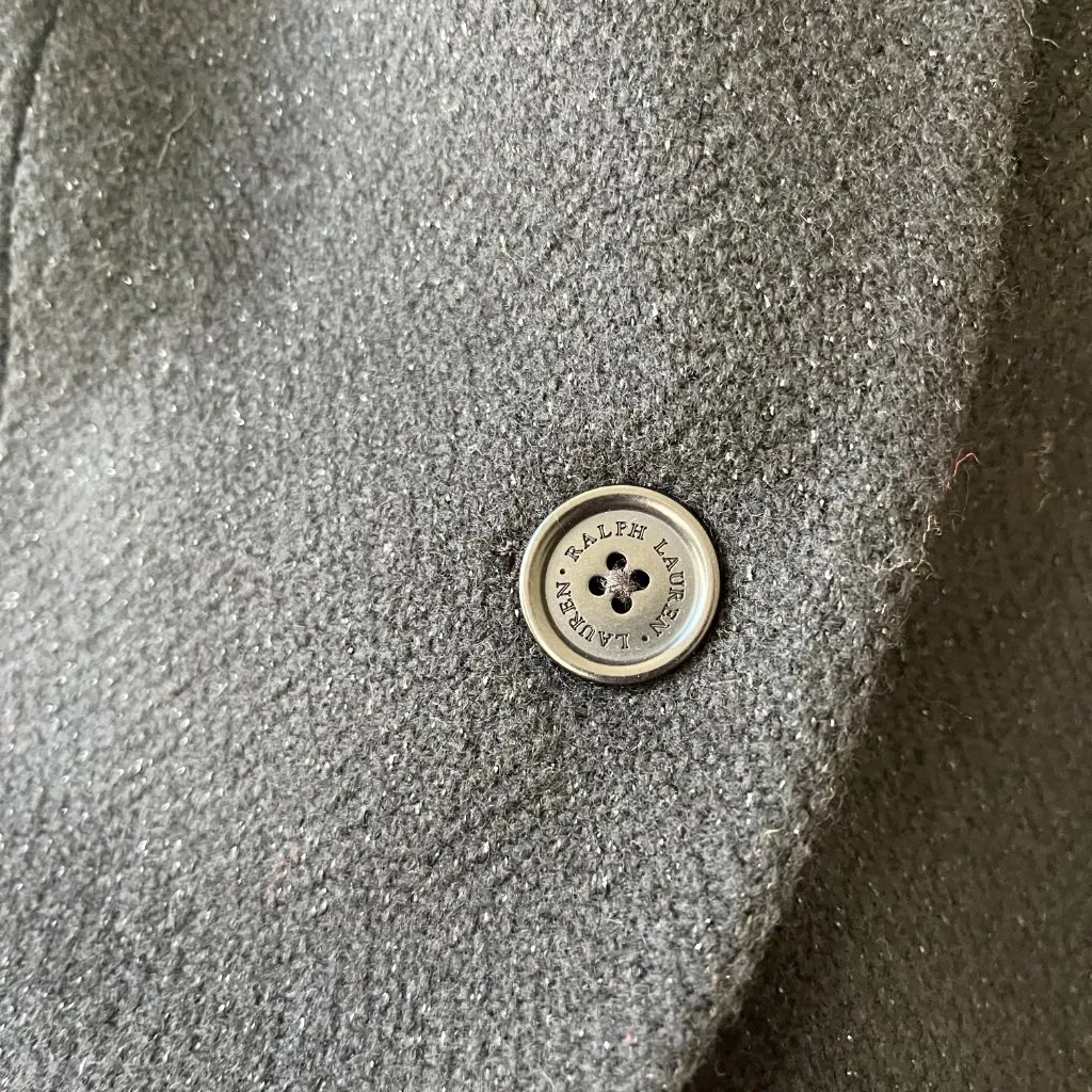 Lauren Ralph Lauren Sz 18W Black Wool Blend with Lurex Blazer Jacket Cardigan - Image 8