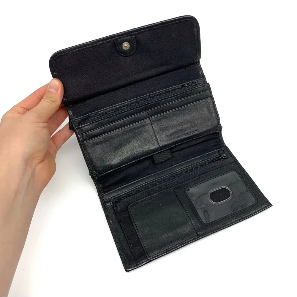 Fossil  Trifold Leather Wallet Black - Image 4