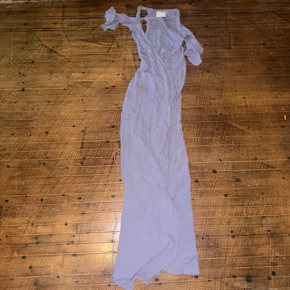 Privacy Please lilac Revolve XS luxe wrap maxi dress - Image 4