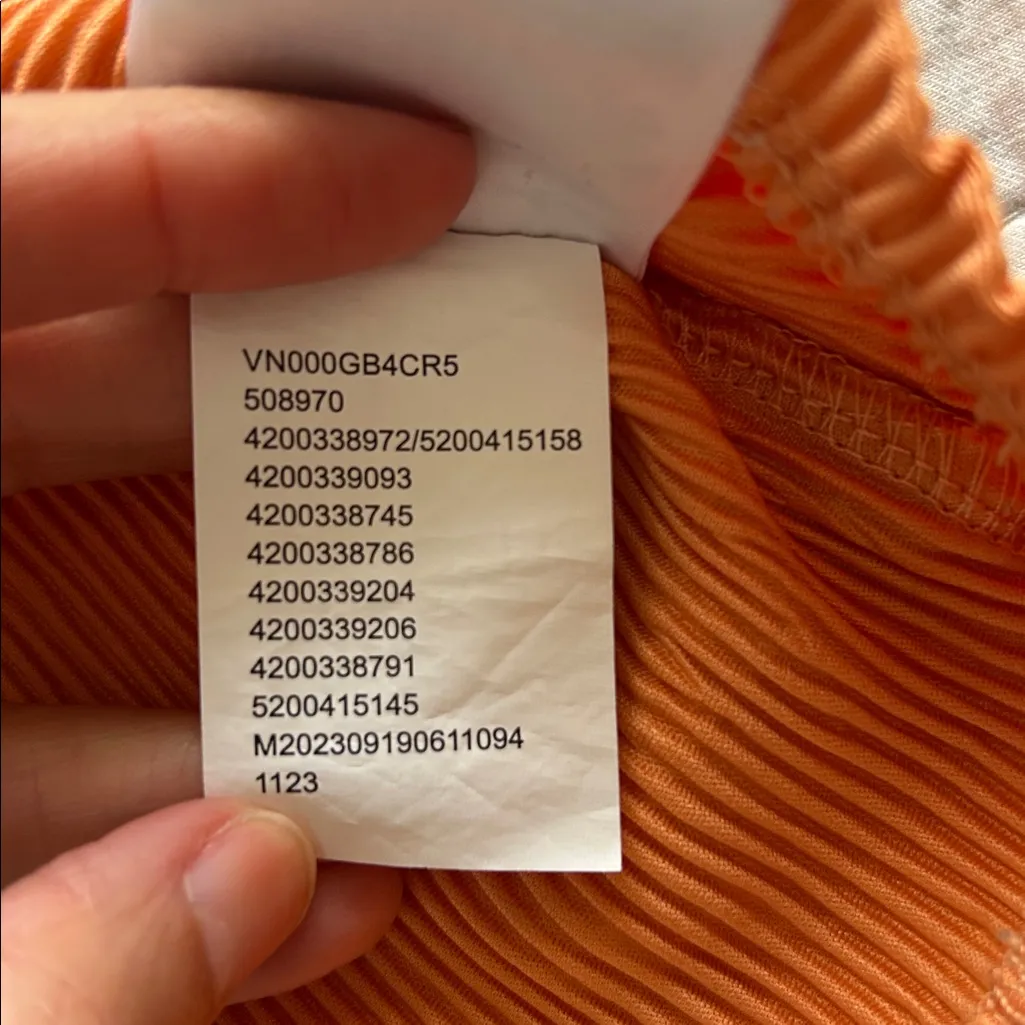 VANS BENTON CAMI WOMENS mini DRESS COPPER TAN oversized Small - Image 9