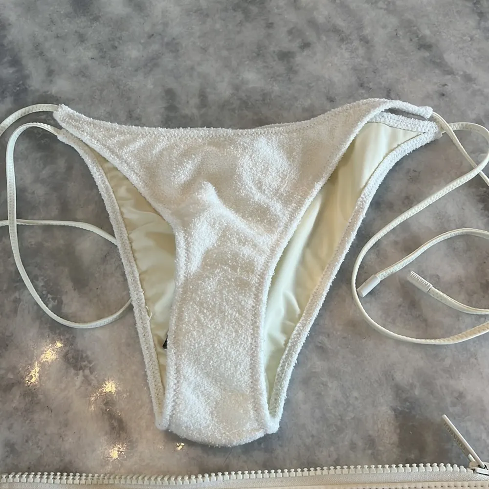Aster Coconut Terry Triangl Bikini Bottom and Pouch NWT - Image 4