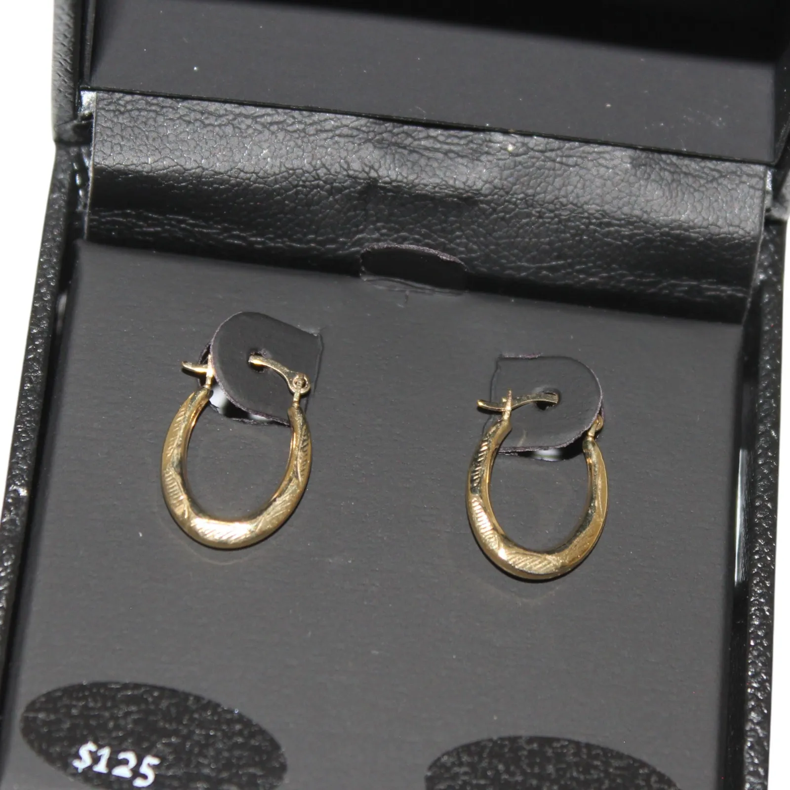 R.H. Macy's & Co. 10k Solid Gold Mini Hoops NWT - Image 5
