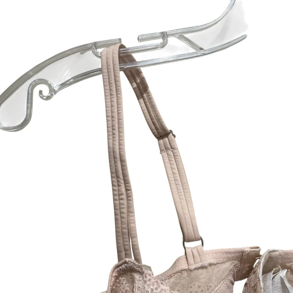 Chantelle Lace Underwire Bra Nude Womens Size 36 DD Adjustable Straps - Image 3