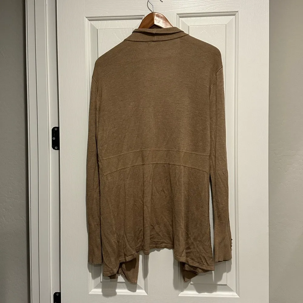 Spicy Sandia Open Front Knit Cardigan Lightweight Cover - Image 3