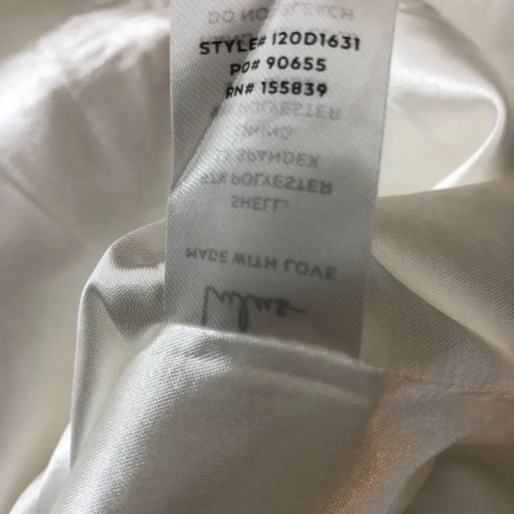 Lulus Promise My Passion White Satin Jacquard Maxi Dress V Neck Floral M Size M - Image 8