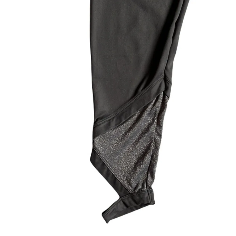 Joy Lab Charcoal Gray Silver Yoga Capri Crop Cut Out Leggings Size Small - Image 8