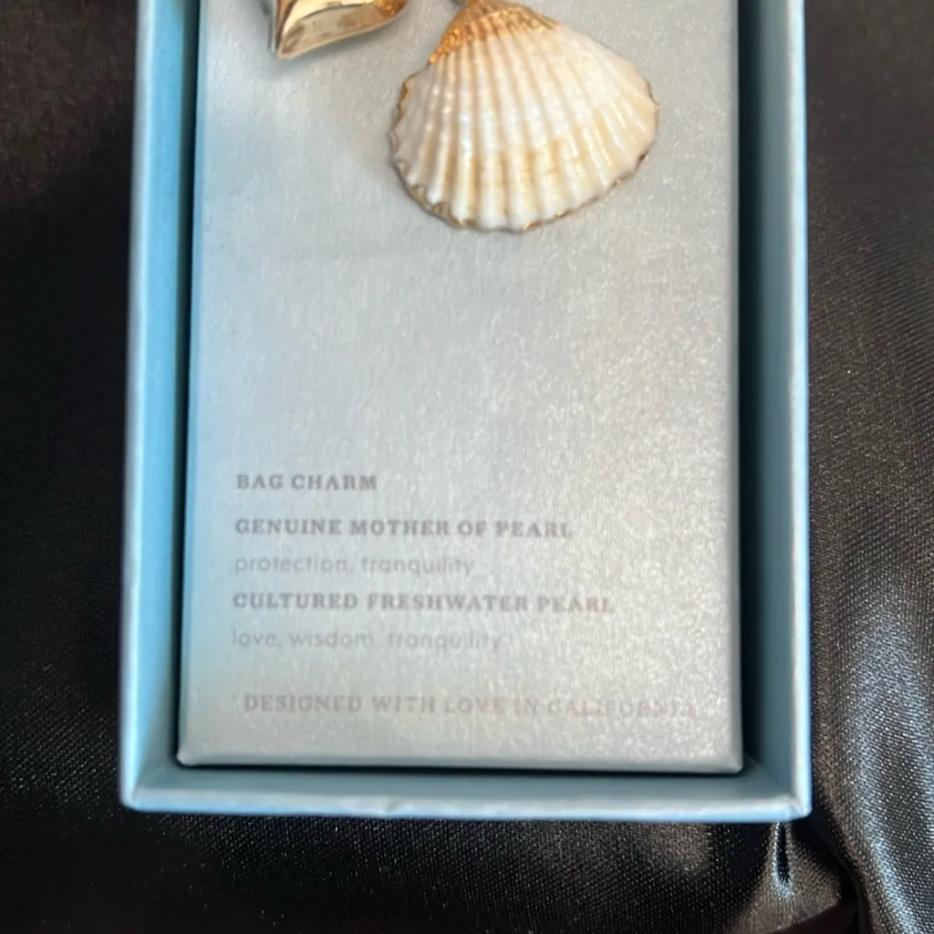 Luna Norte | Ocean Motif Bag Charm Gold - Image 3