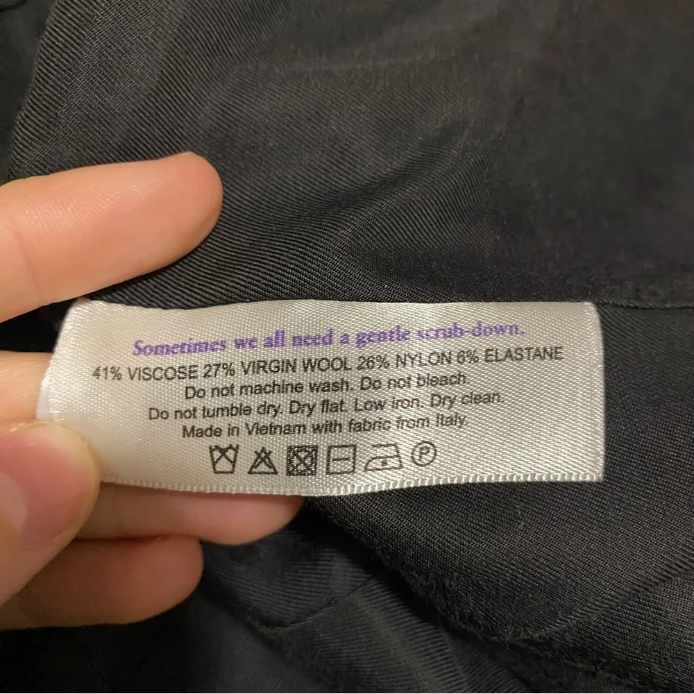 M.M. LaFleur Black Wool Blend Three Button Blazer size 0 - Image 9