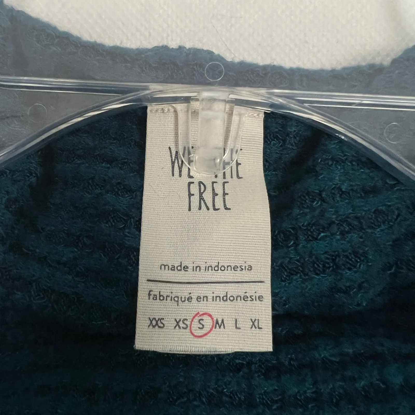 We The Free Sweater Womens Small Kitty Oversized Tunic Thermal Waffle Knit Boho - Image 3