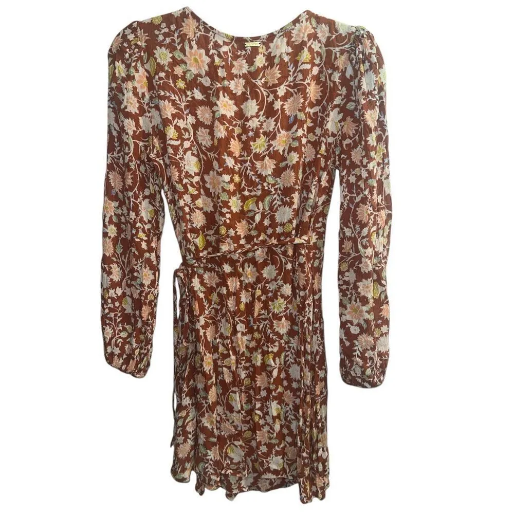 ✨Billabong Spring Romance Mini Wrap Red Clay Sz Large Dress✨ - Image 8