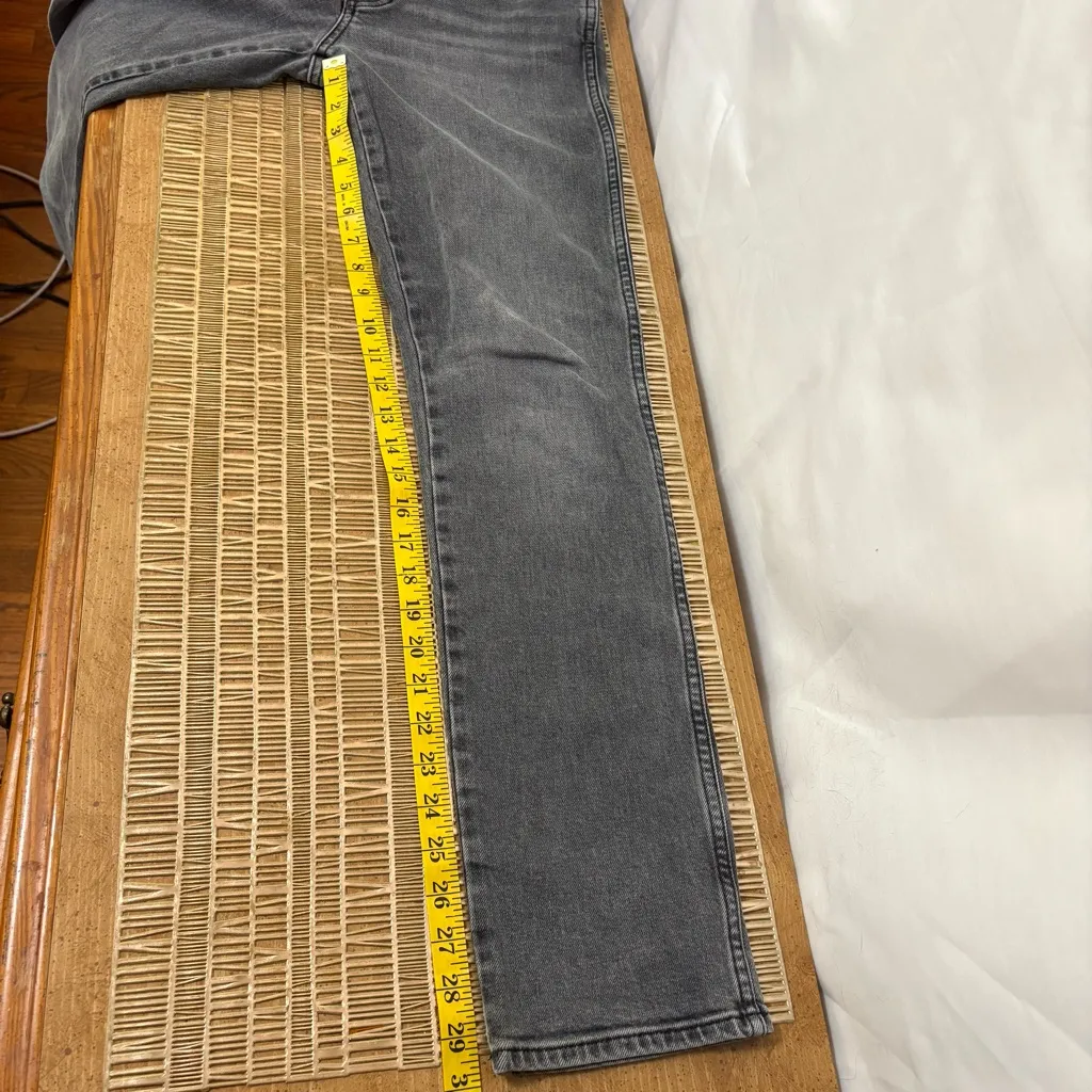 Zara Slim Full Length Gray Jeans Size‎ 6 - Image 10