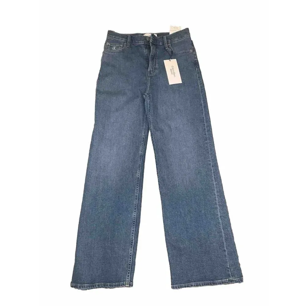 Calvin Klein High Rise Wide Leg Jeans 29/30 denim classic wide leg casual fall - Image 2