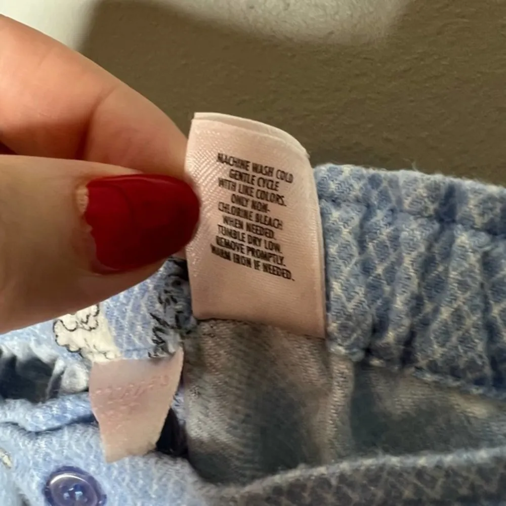 Victoria's Secret blue poodle ooh lala novelty print pajama lounge pants medium - Image 7