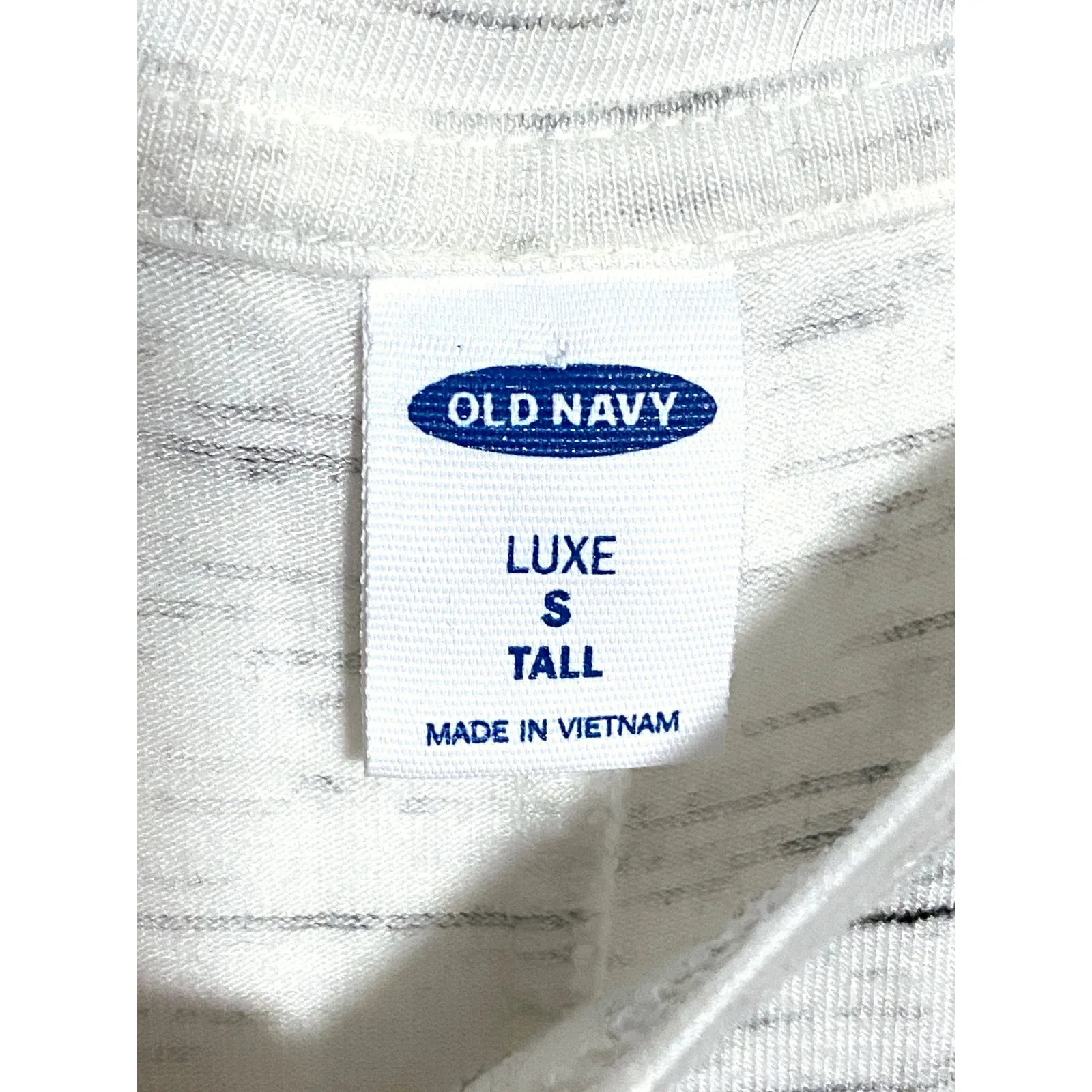 Old Navy Luxe Womens Small Tall Cream Gray Heathered Tank Top Summer Beach Flowy - Image 6