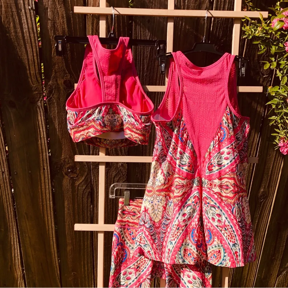 Nanette Lepore sports bra, Leggings and tank Top Set XS - Image 4