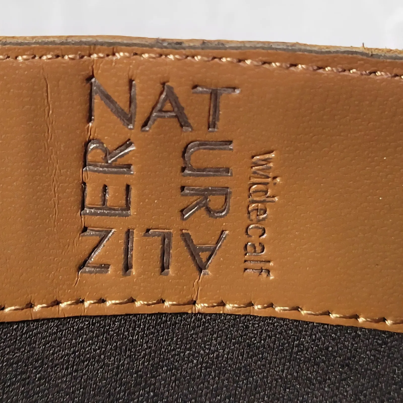 Naturalizer Wide Calf Riding Boots Womens 10 Brown Leather Block Heel Buckle New - Image 2