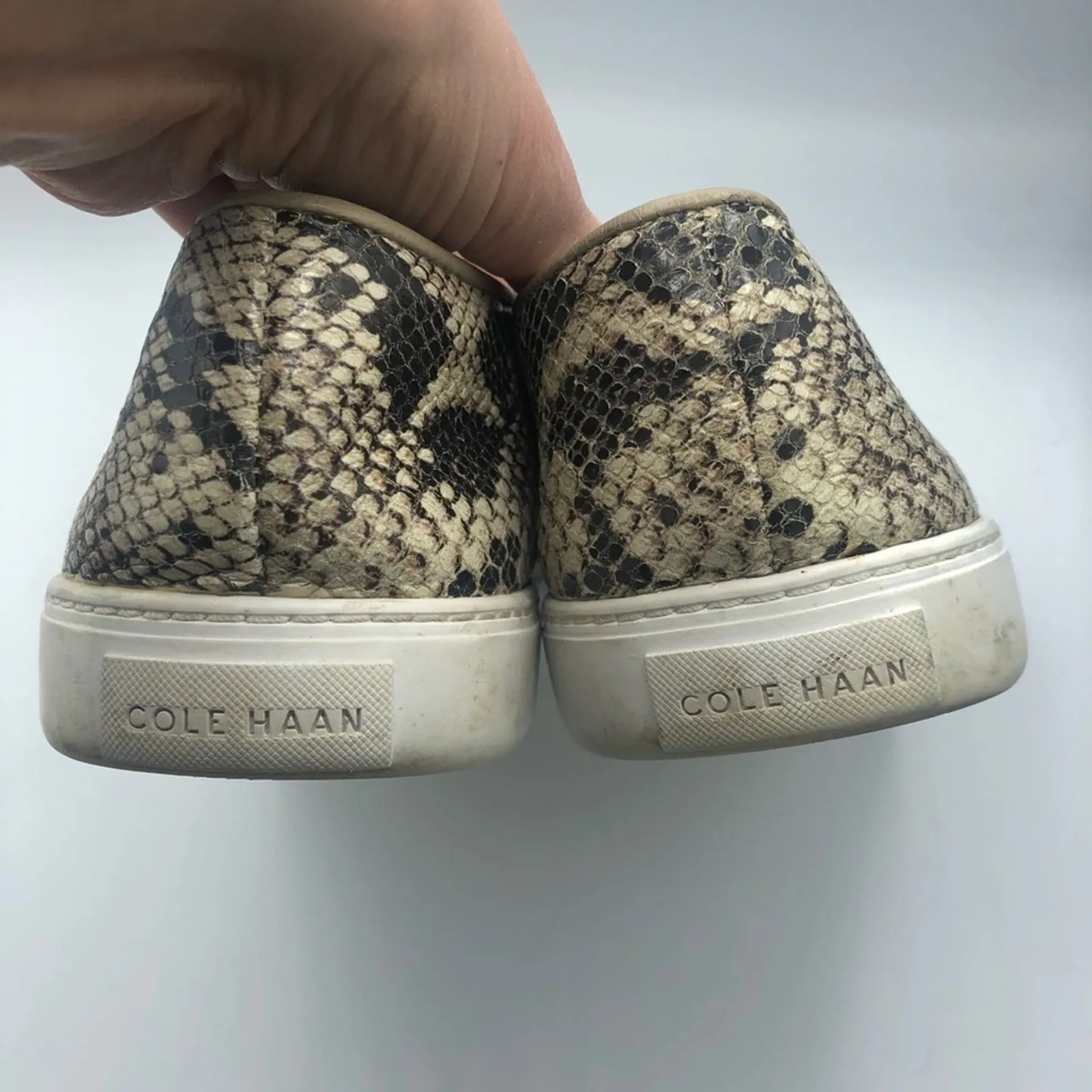Cole Haan Zerogrand Snake Print Slip On Sneakers Womens 9.5 Flats Shoes Casual - Image 7