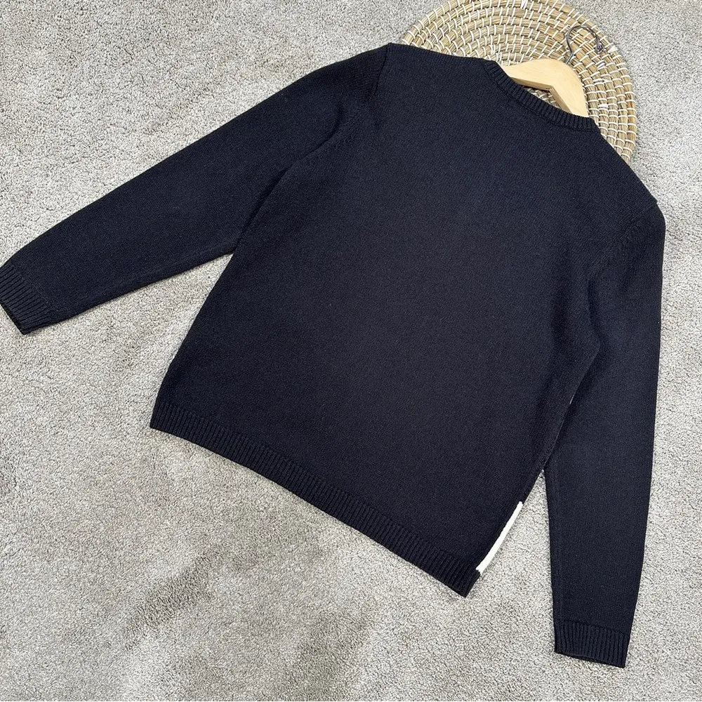 Alfred Dunner Vintage Cardigan Sweater Embroidered Birds Cardinal Grandmacore S Black - Image 5