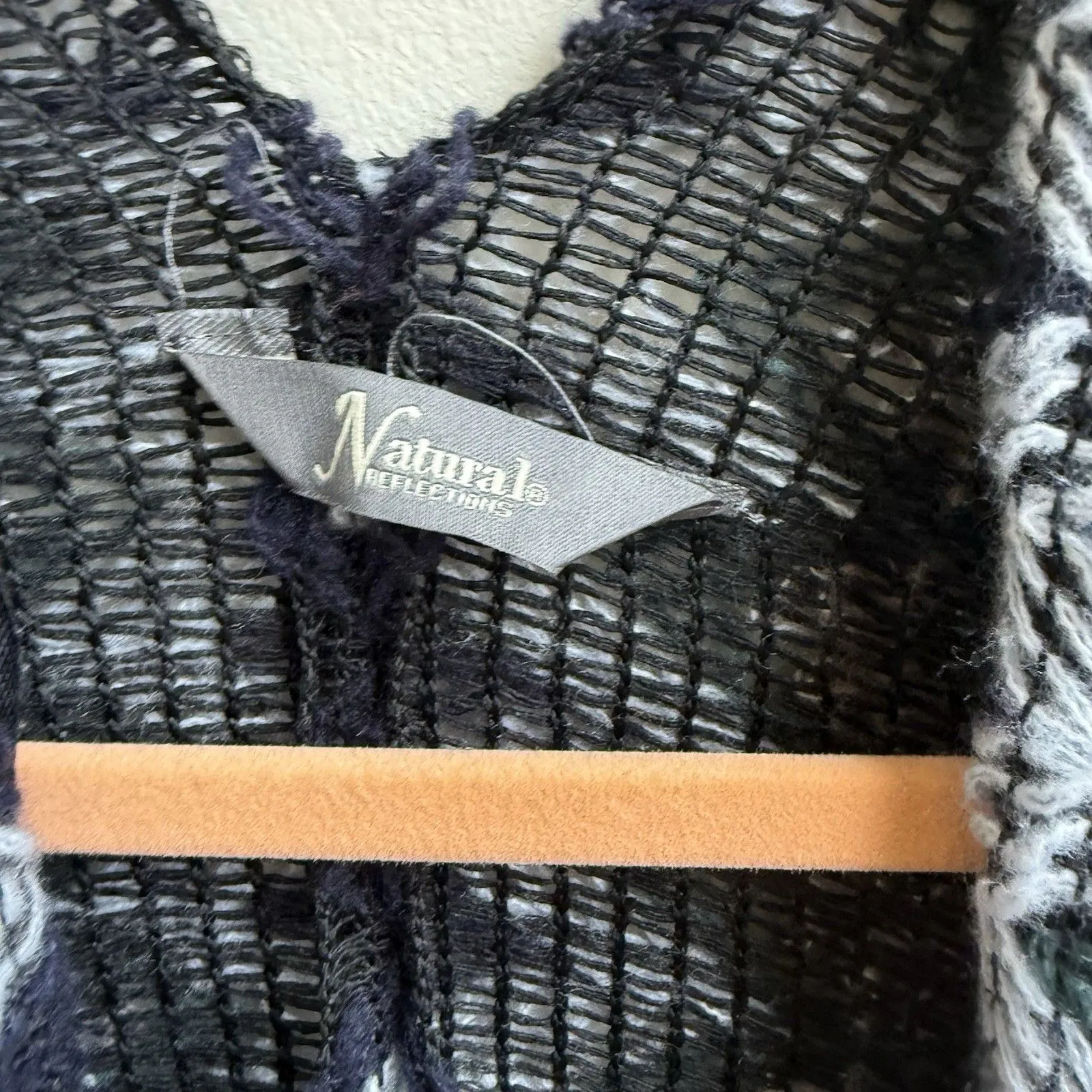 Natural Reflections Poncho Cape Open Front Cape boho Soft Cozy Wrap One Size - Image 4