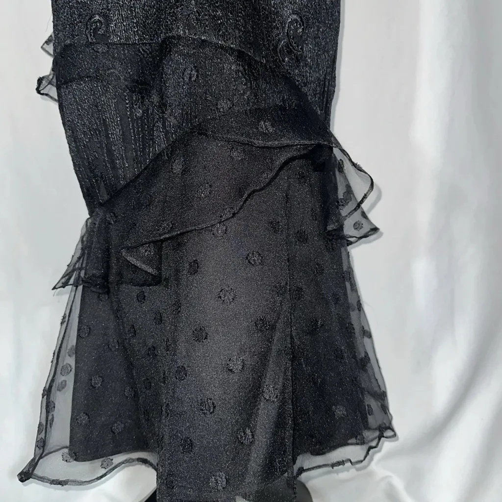 Bariano Black Label • NWT Asymmetrical Mermaid Seniorita Flamenco Gorgeous 90s - Image 9