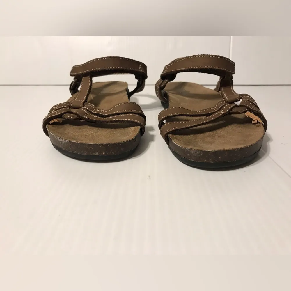 Björndal Linville leather brown strappy sandals size 6 M - Image 5