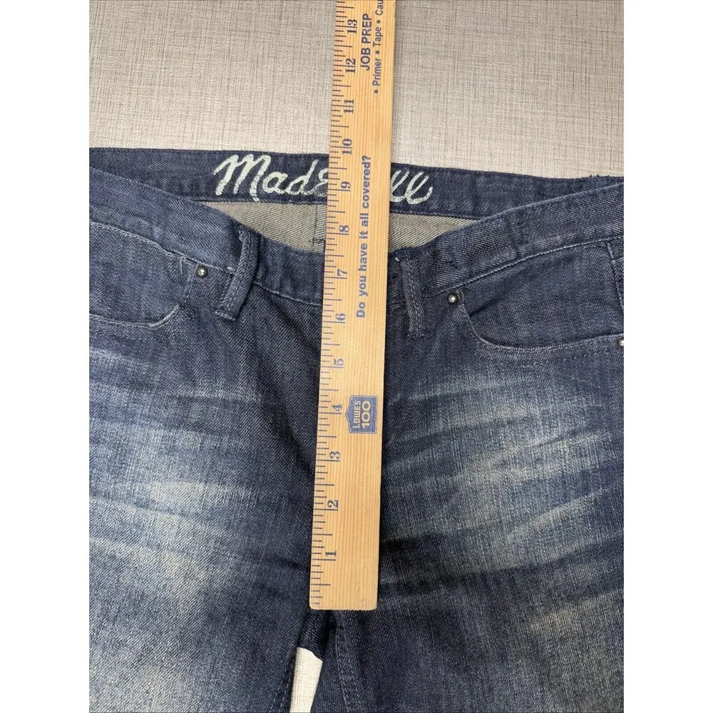 Madewell Jeans Womens 26 x 32 Skinny Dark Wash Blue Midrise Denim Casual - Image 5