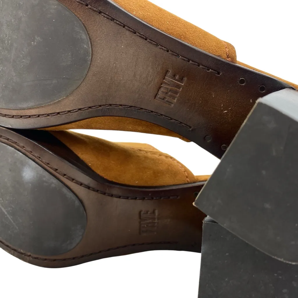 Frye Blake Mule Suede Leather Open Toe Sandals - Image 12