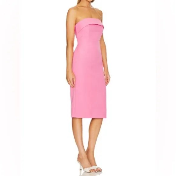 Bardot Women’s Strapless Georgia Dress in Candy Pink Sz 8 NWT - Image 3