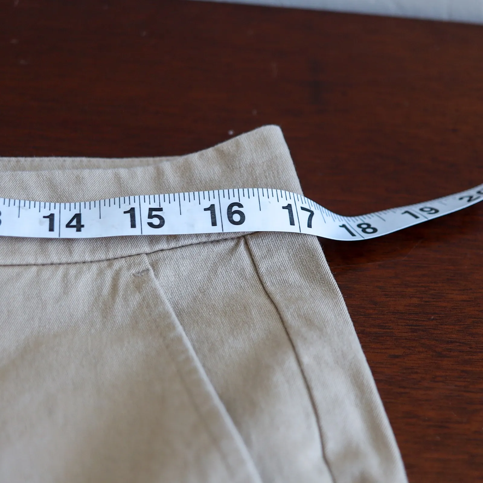 Lauren Ralph Lauren Khaki‎ Pants Chinos Straight Leg Size 12 Cropped Office - Image 8