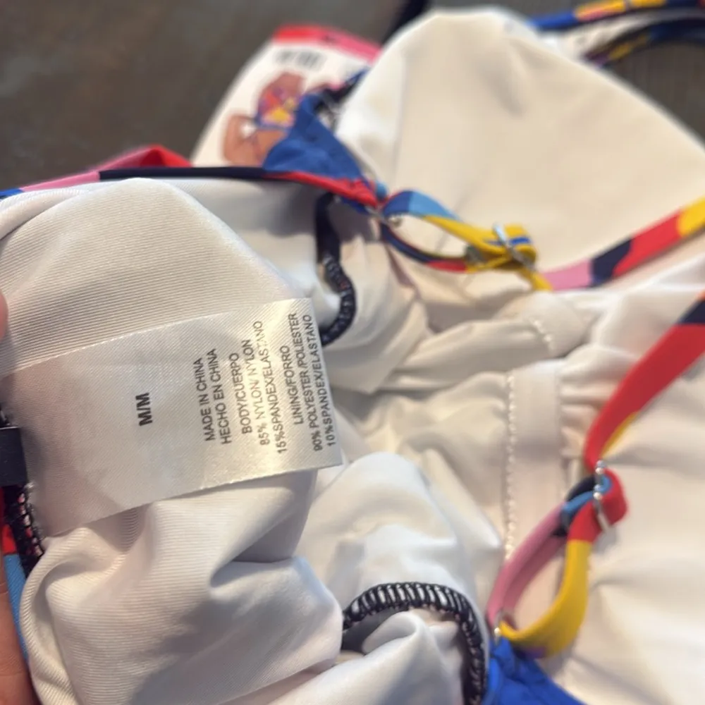 Nautica Womens Cross Back Tummy Swimsuit Into the Jungle Floral medium NWT - Image 8