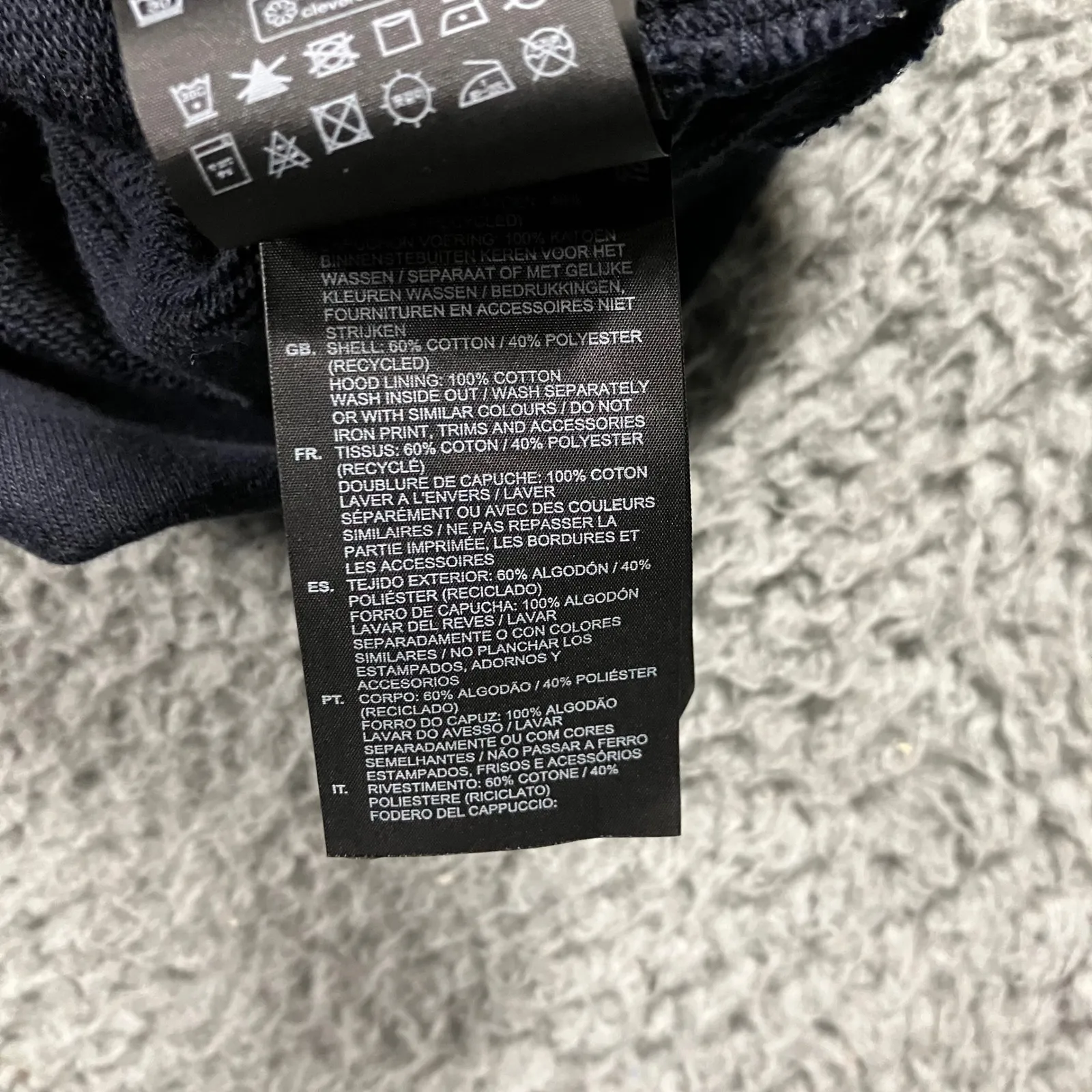 G Star RAW Hooded Sweatshirt Women Large Oversized Adjustable Graphic Pullover - Image 11