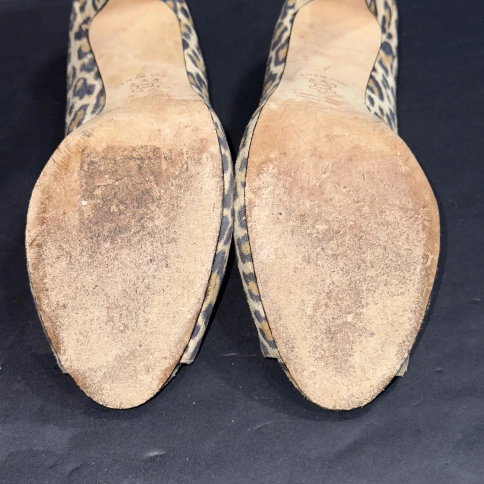 BUTTER Preppy Designer Y2K Style Cheetah Print Suede Pumps Sz 7 - Image 11