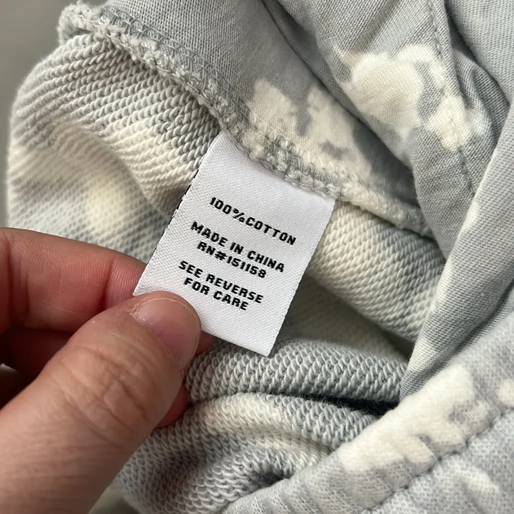 525 America Sweatpant Joggers Ivory/Gray Tie Dye Size Medium NWT - Image 4